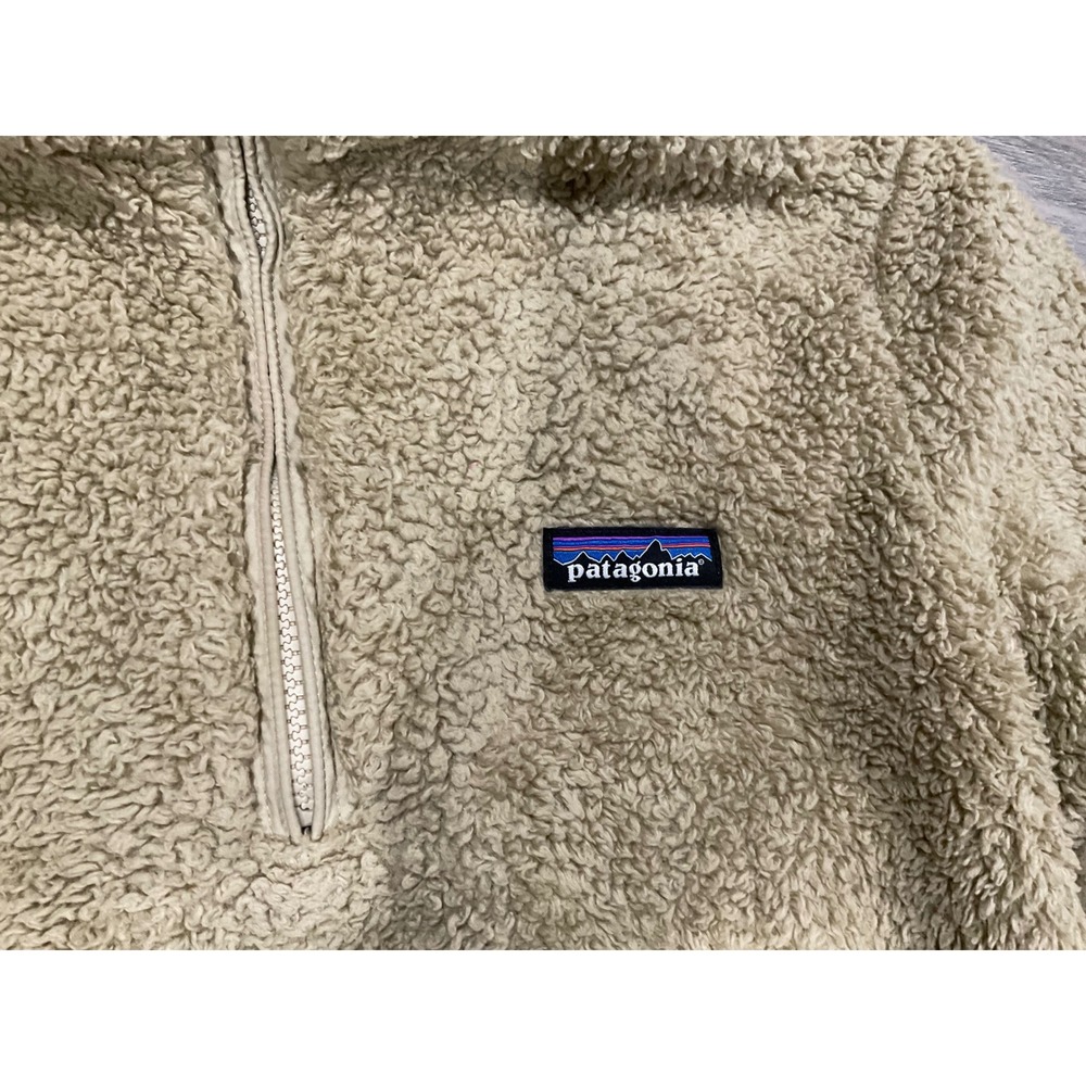 Patagonia Los Gatos 1/4 Zip Fleece Pullover Tan Khaki Womens Medium 25235 - Picture 2 of 14